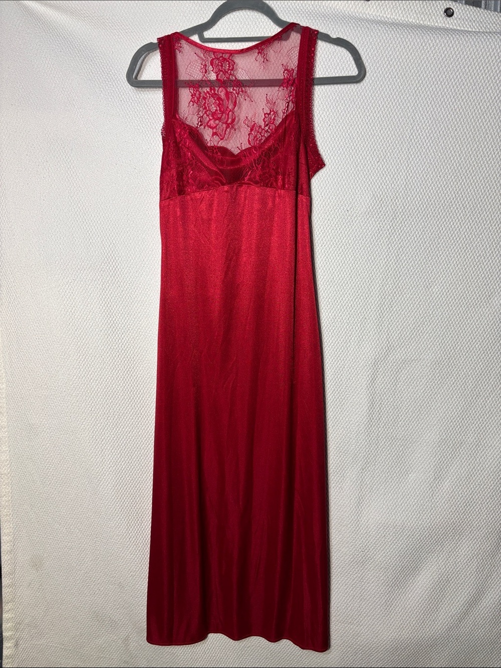 DRESSESINSILK Sz M Slip Maxi Dress with Lace-Trim NEW WITH TAG